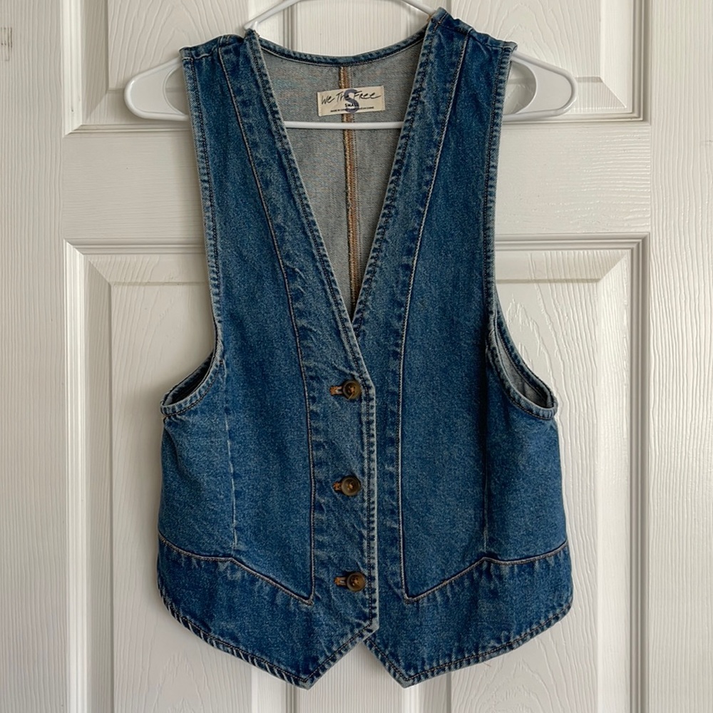 We The Free- Denim Vest - NWOT